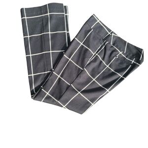 Worthington Blue and White Trousers Geometric Pattern